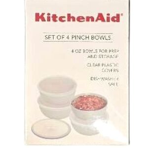 KitchenAid Set Of 4 Pinch Bowls- White